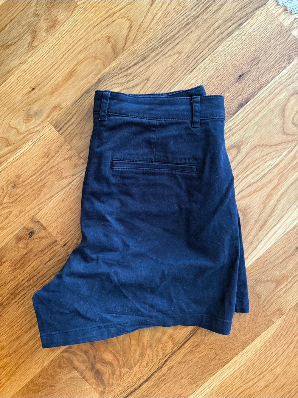 J. Crew Navy 5” Pleated Heritage Chino Cotton Shorts